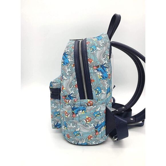 Loungefly Pokémon Magikarp & Gyrados AOP Mini Backpack
